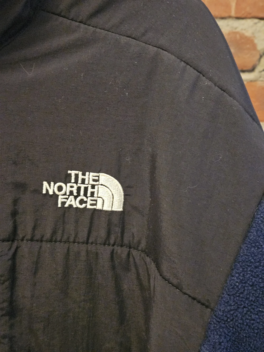 The North Face Men's Two-Tone Polartec 6 Pocket  Navy and Black Fleece Jacket